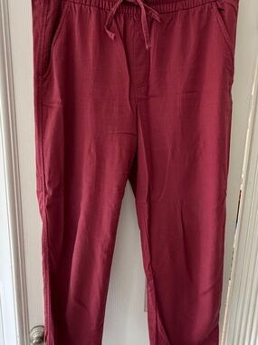 GAP Women’s Burgundy Drawstring Easy Pants M